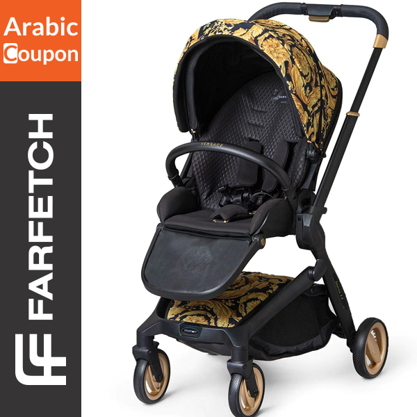 Versace Kids Barocco print stroller from Farfetch - farfetch coupon code