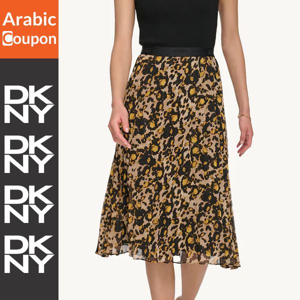 DKNY printed maxi skirt